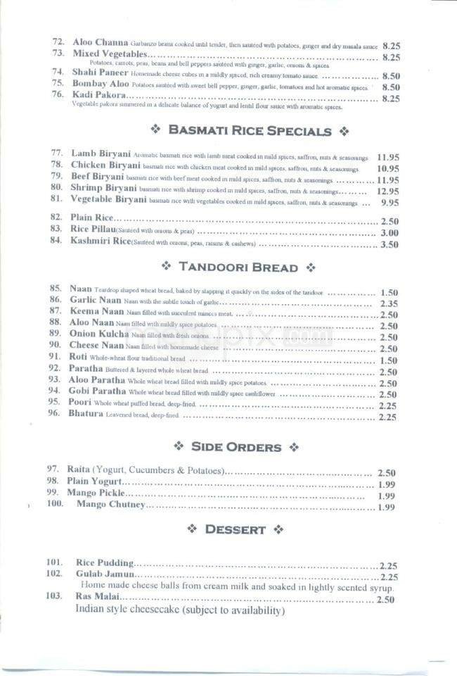 Menu page 3