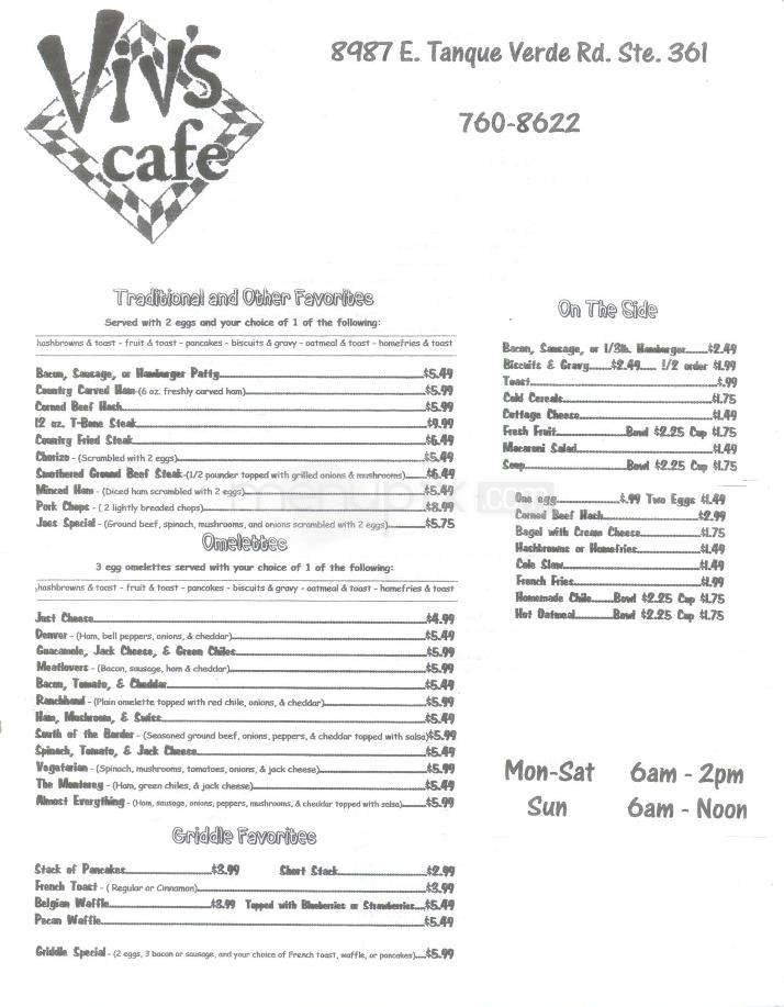 Menu page 1