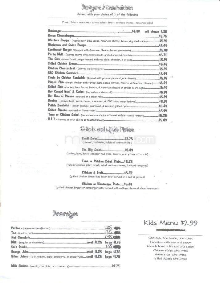 Menu page 2