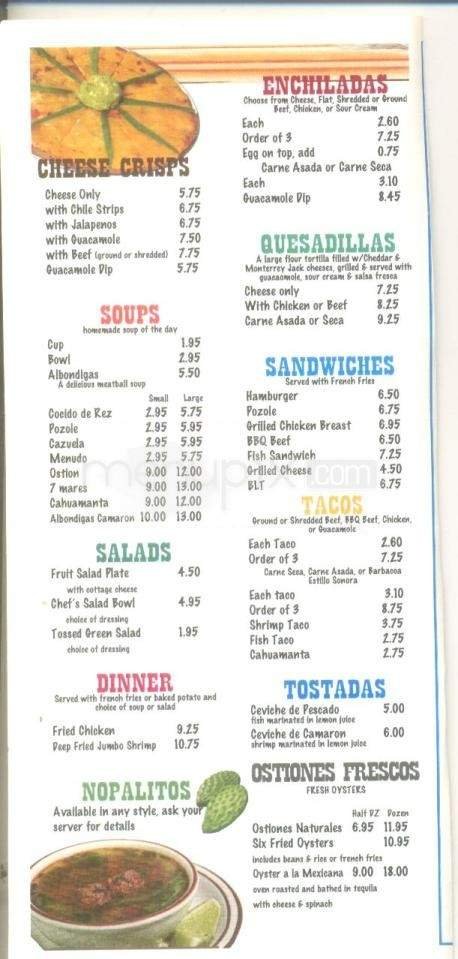 Menu page 2