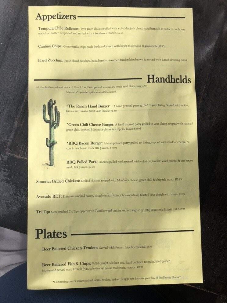 Menu page 1