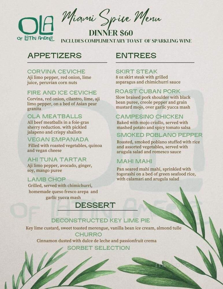 Menu page 1