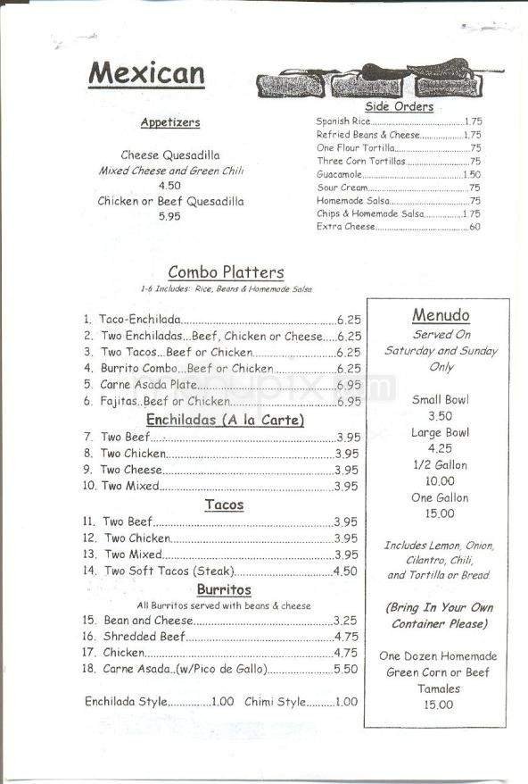 Menu page 5