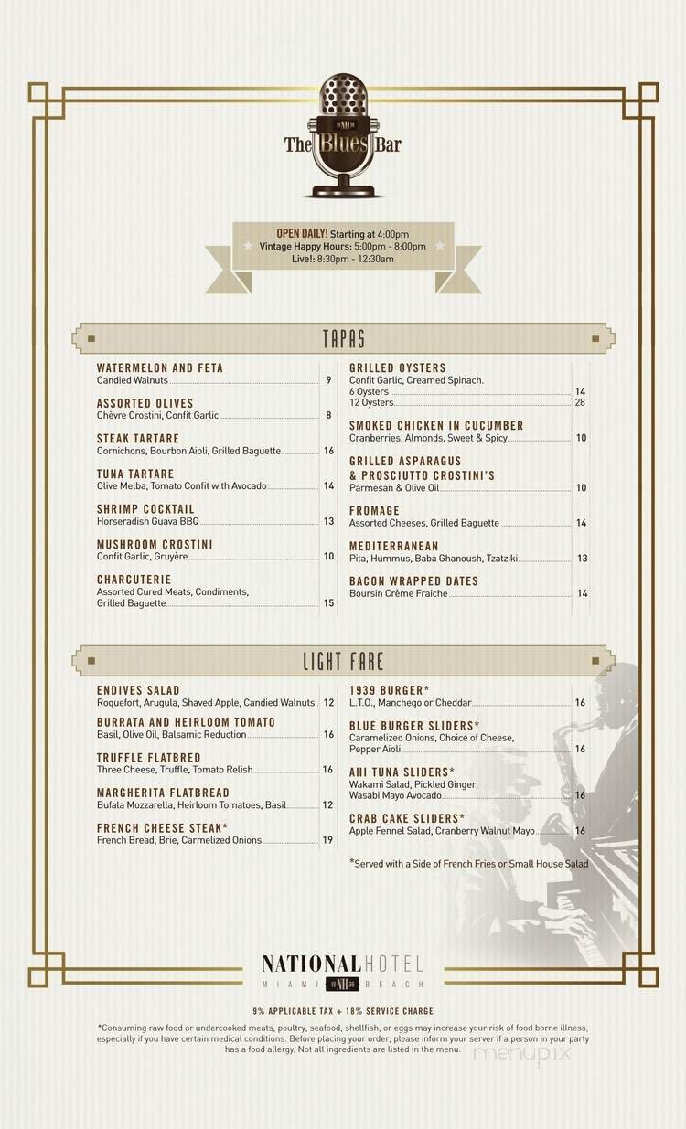 Menu page 1