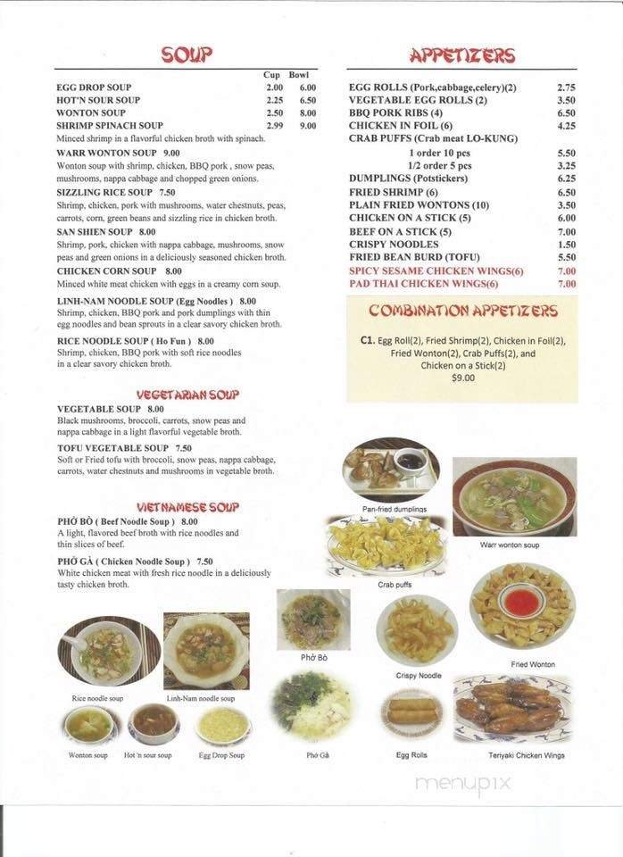 Menu page 2