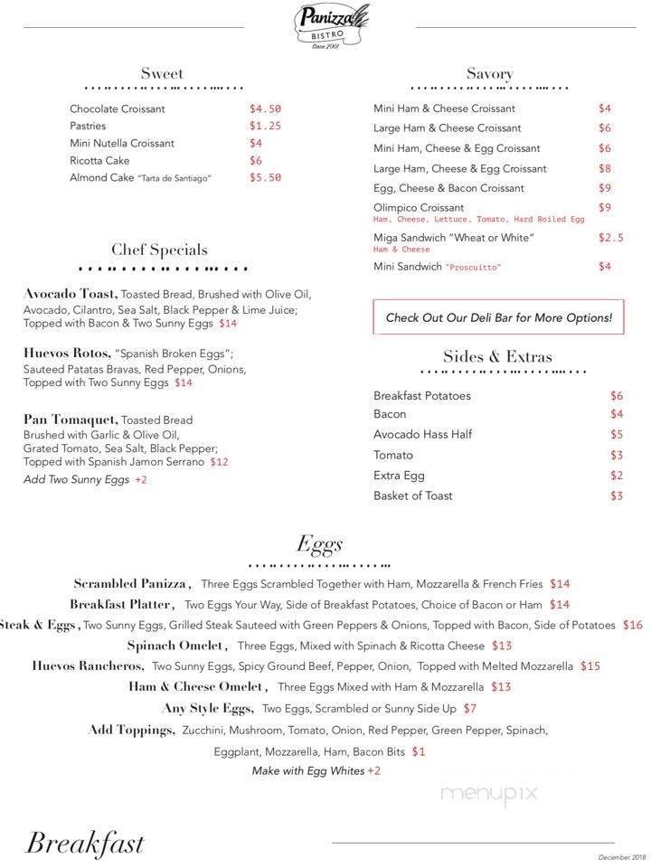 Menu page 1
