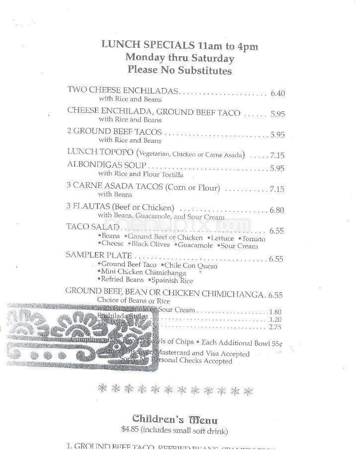Menu page 3