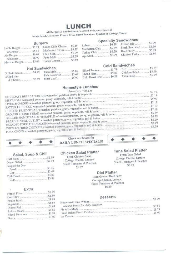 Menu page 3