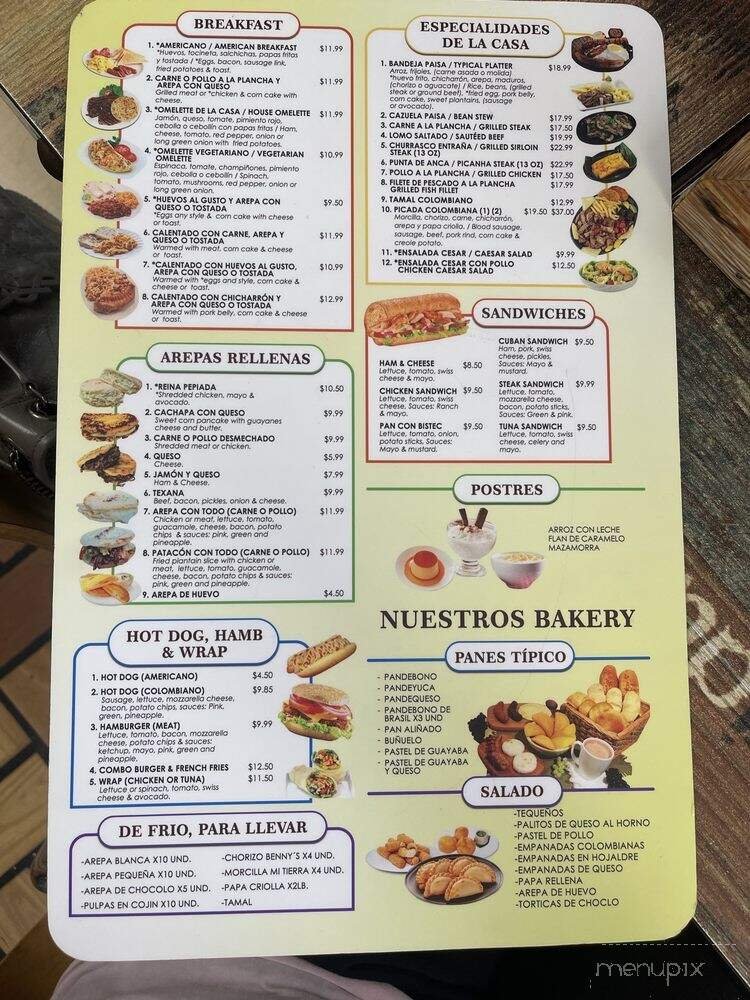 Menu page 2
