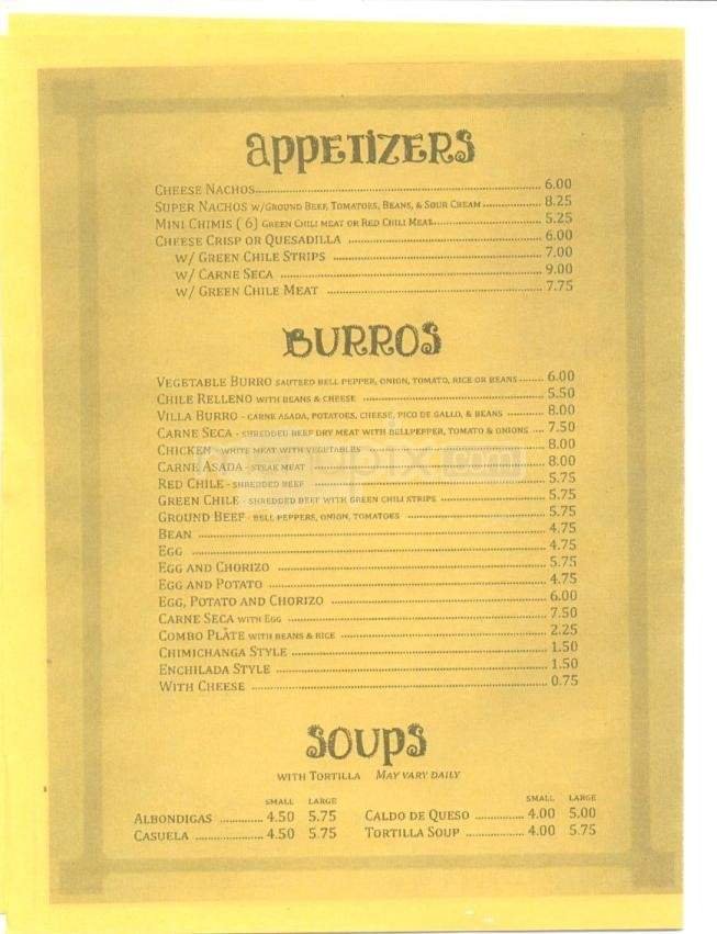 Menu page 4