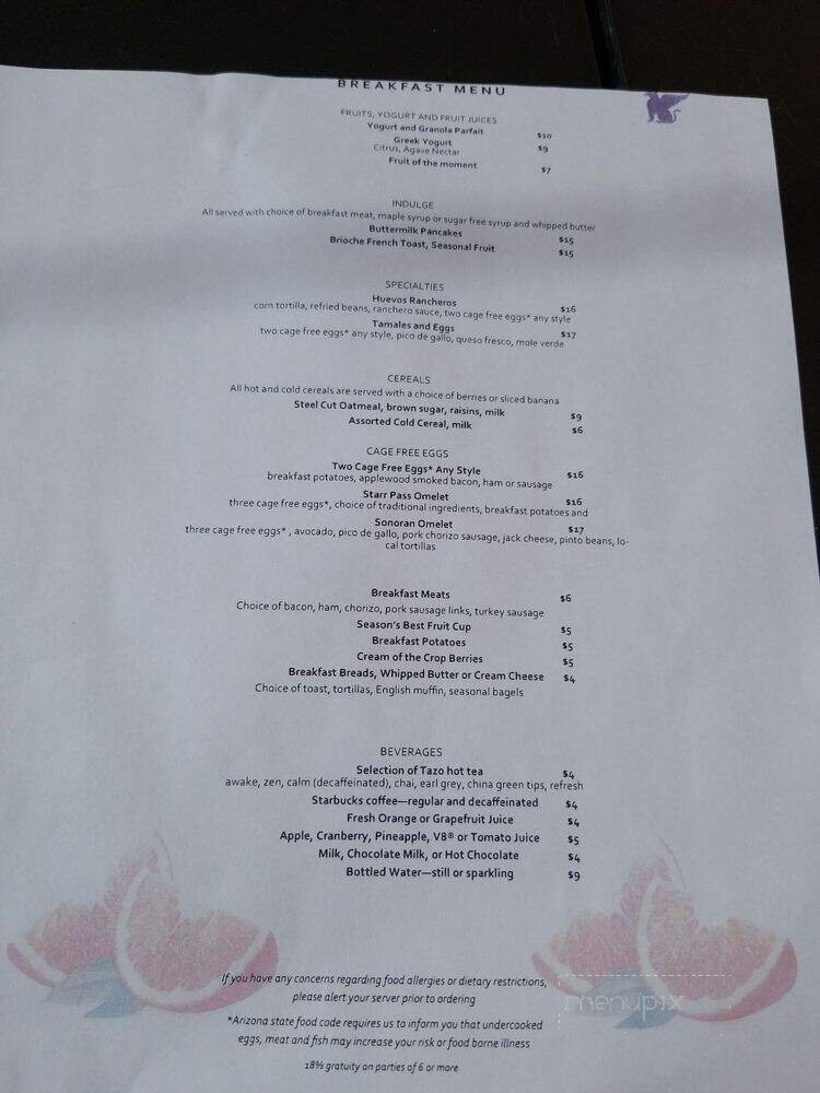 Menu page 3
