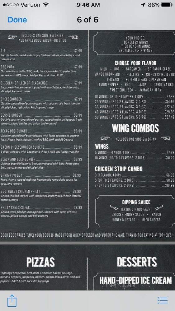 Menu page 2