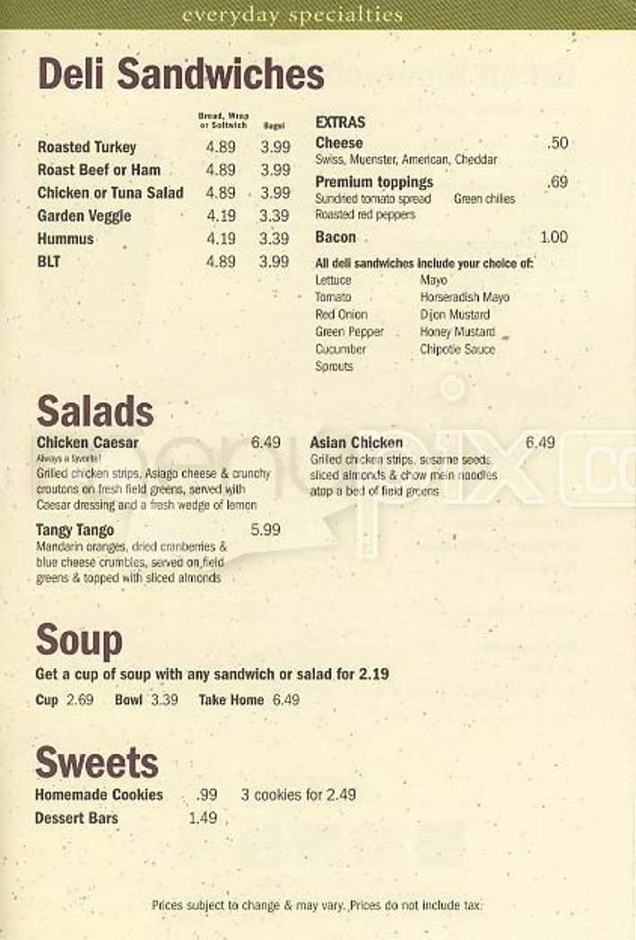 Menu page 4