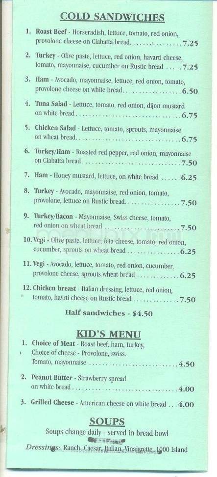 Menu page 5