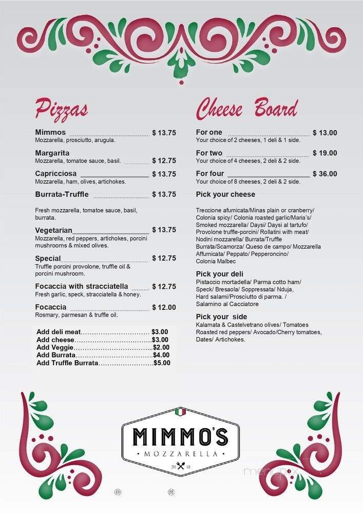 Menu page 2