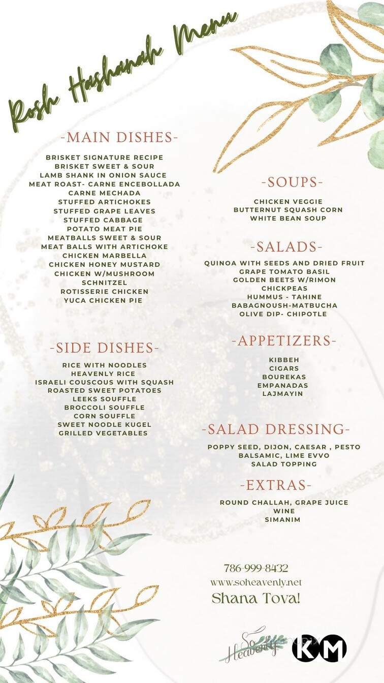 Menu page 2