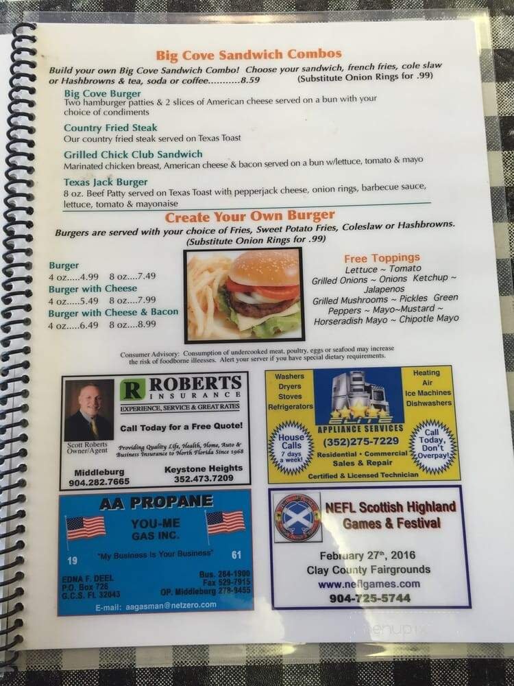 Menu page 2