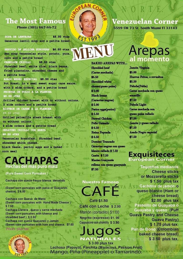 Menu page 1