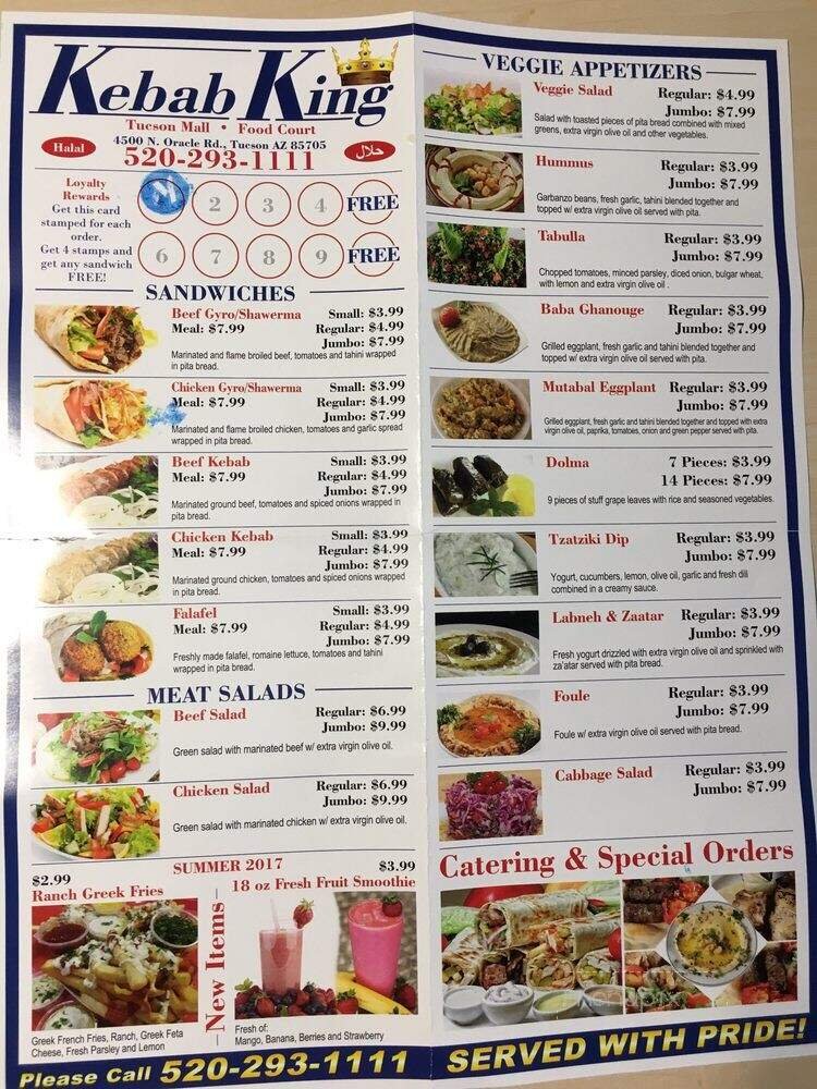 Menu page 1