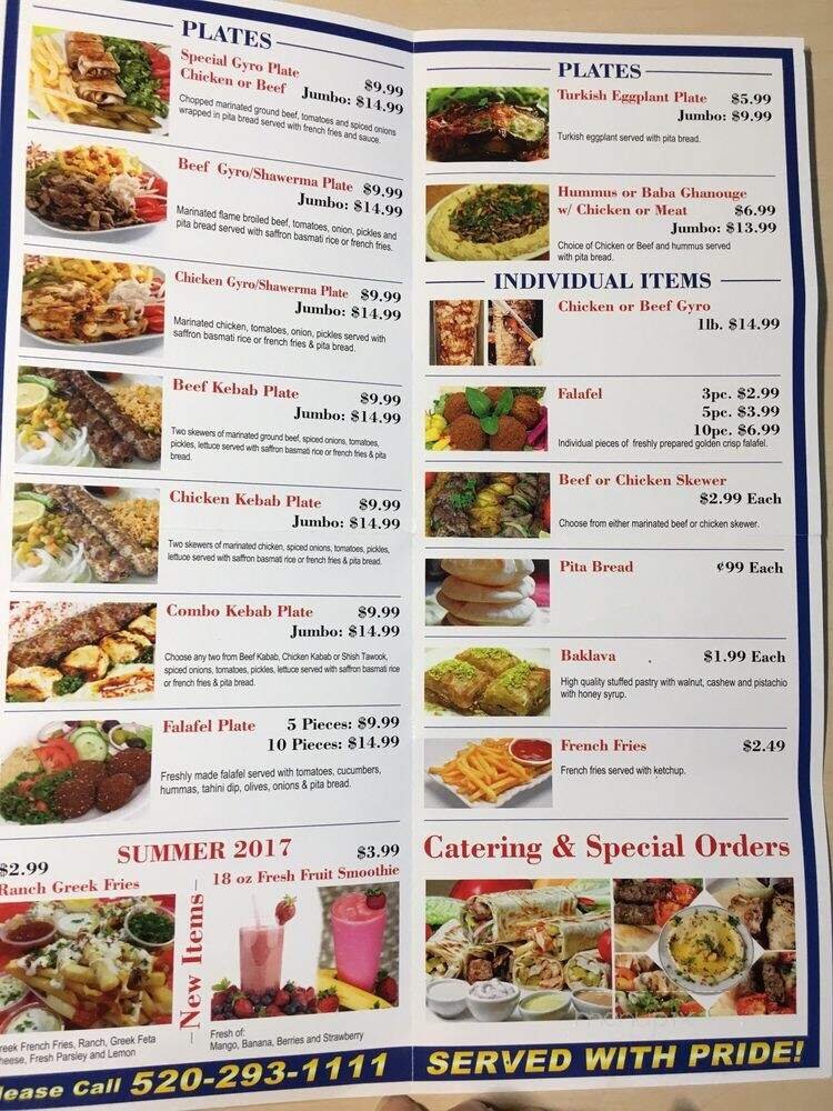 Menu page 2