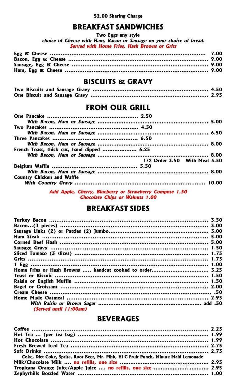 Menu page 2