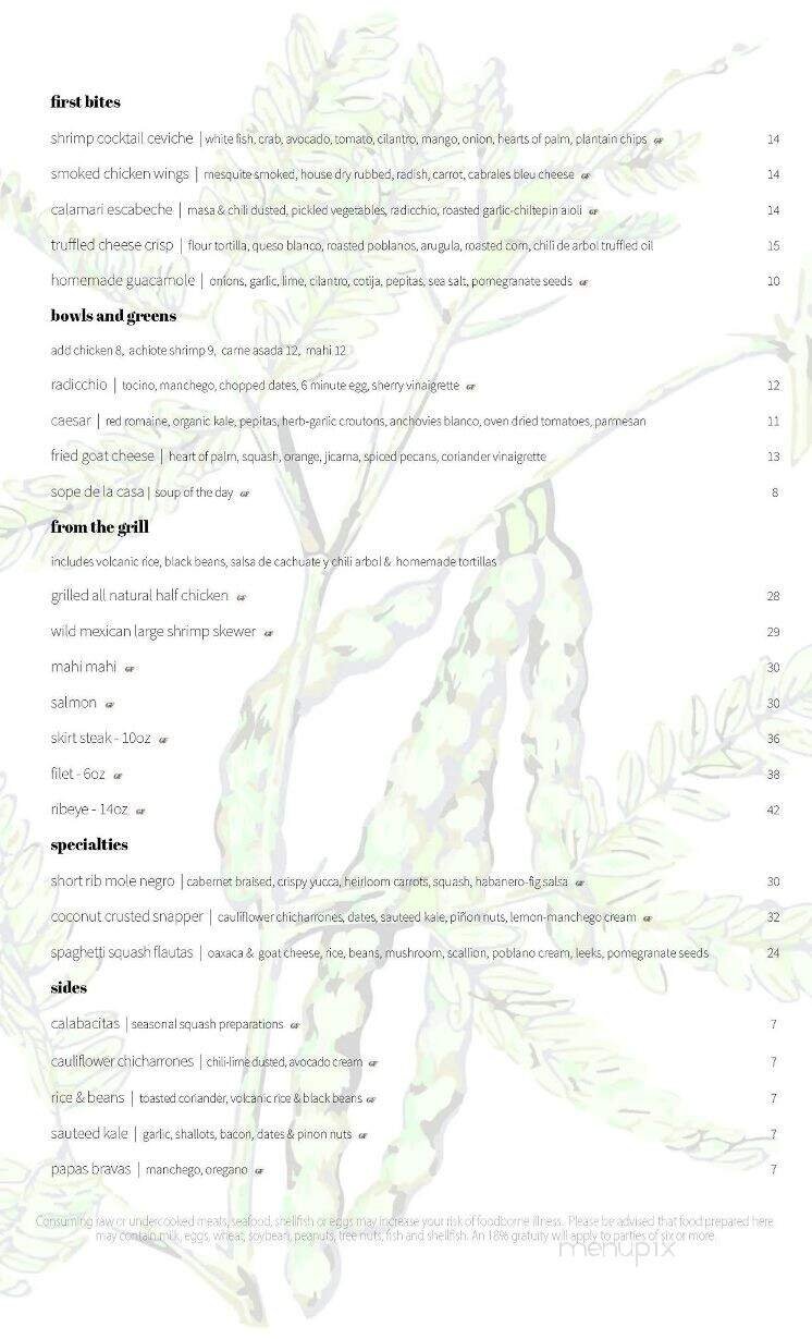 Menu page 2