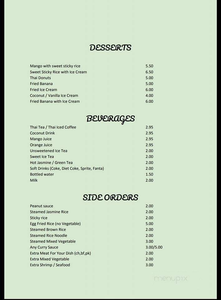 Menu page 1