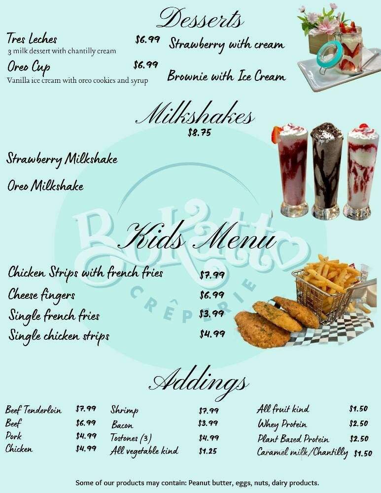 Menu page 8