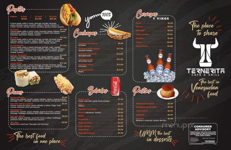 Menu page 1