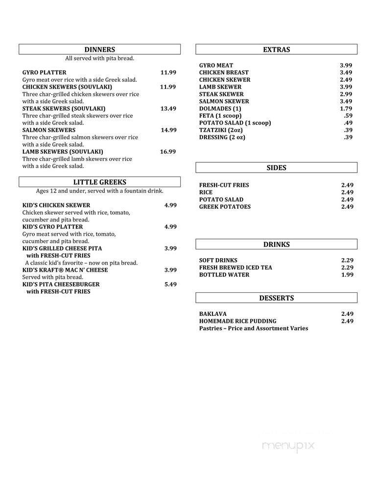Menu page 2