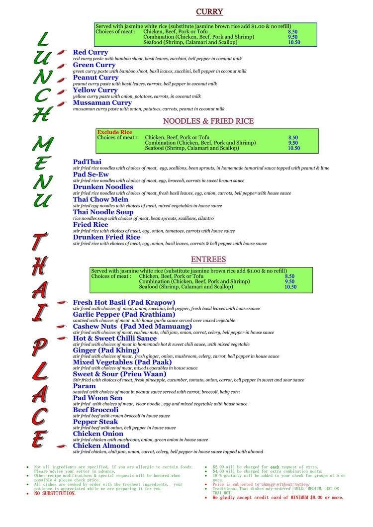 Menu page 2