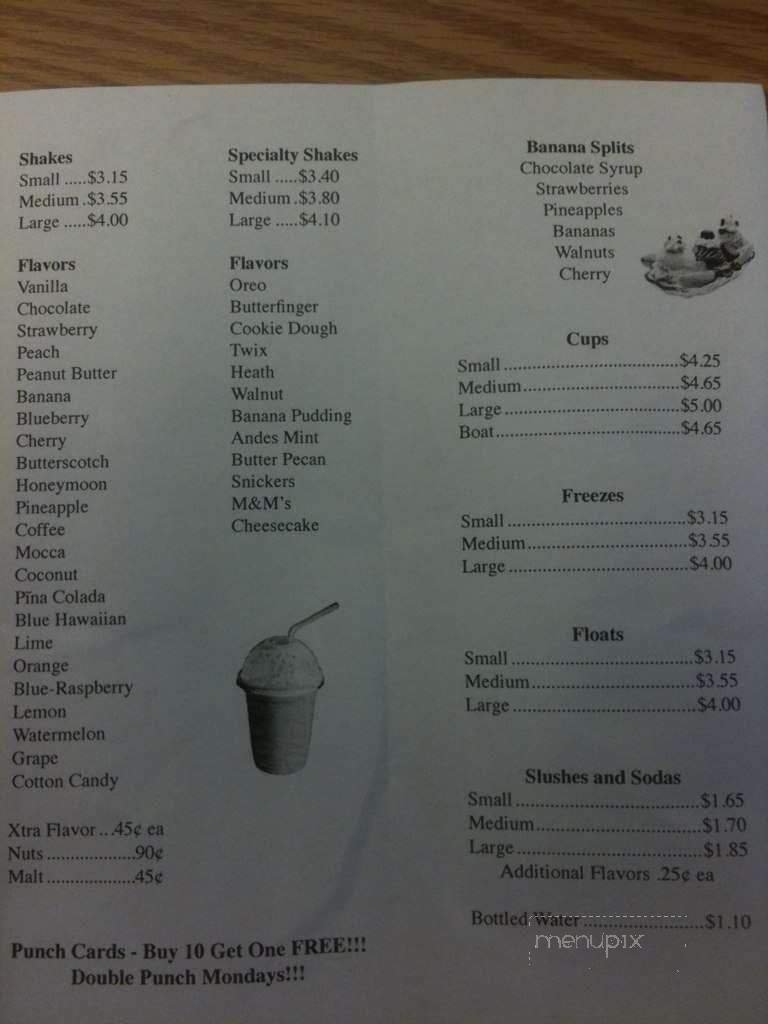 Menu page 1
