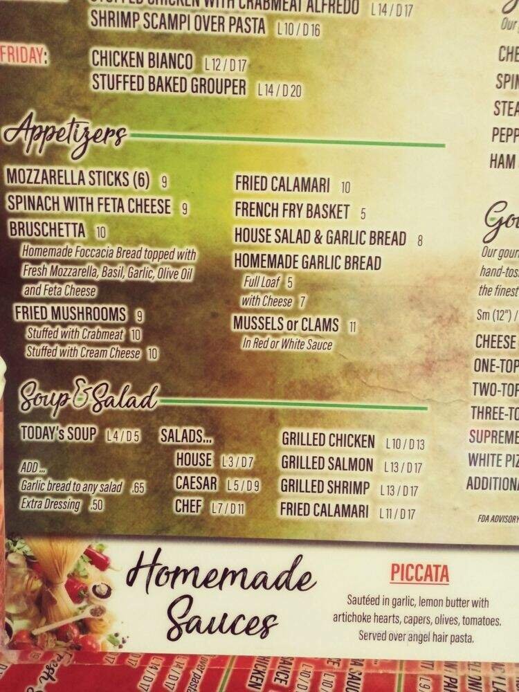 Menu page 2