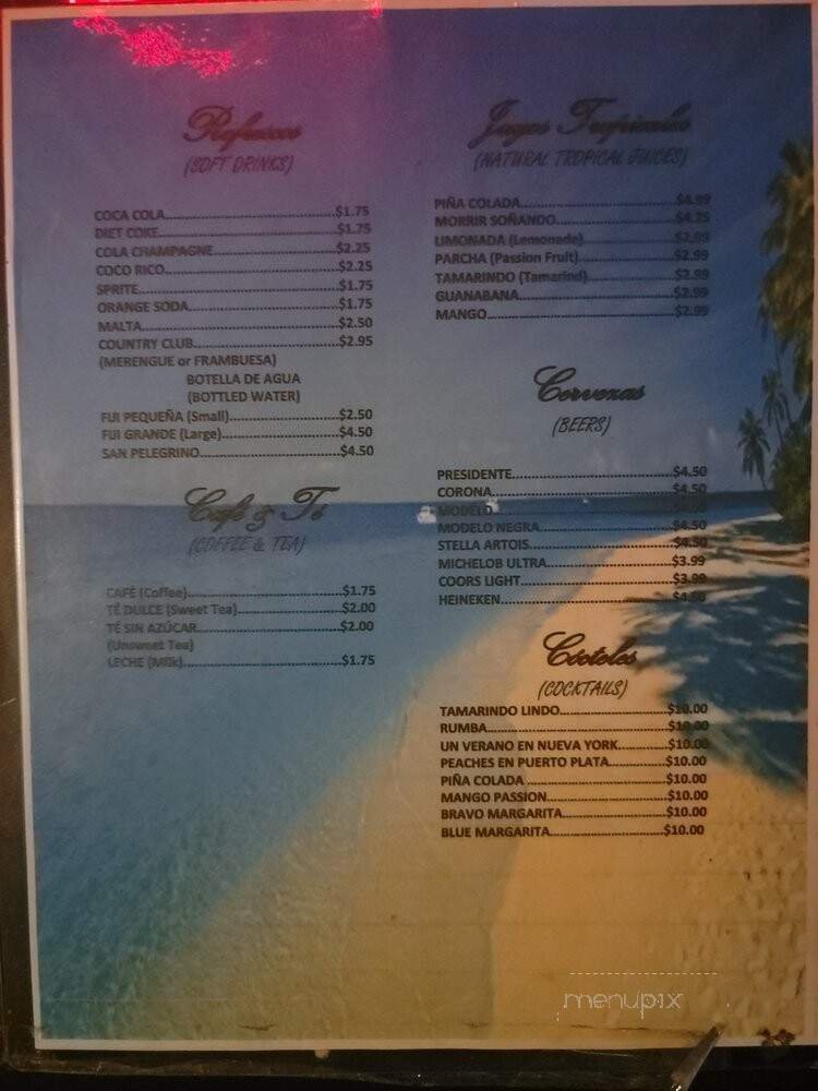 Menu page 1