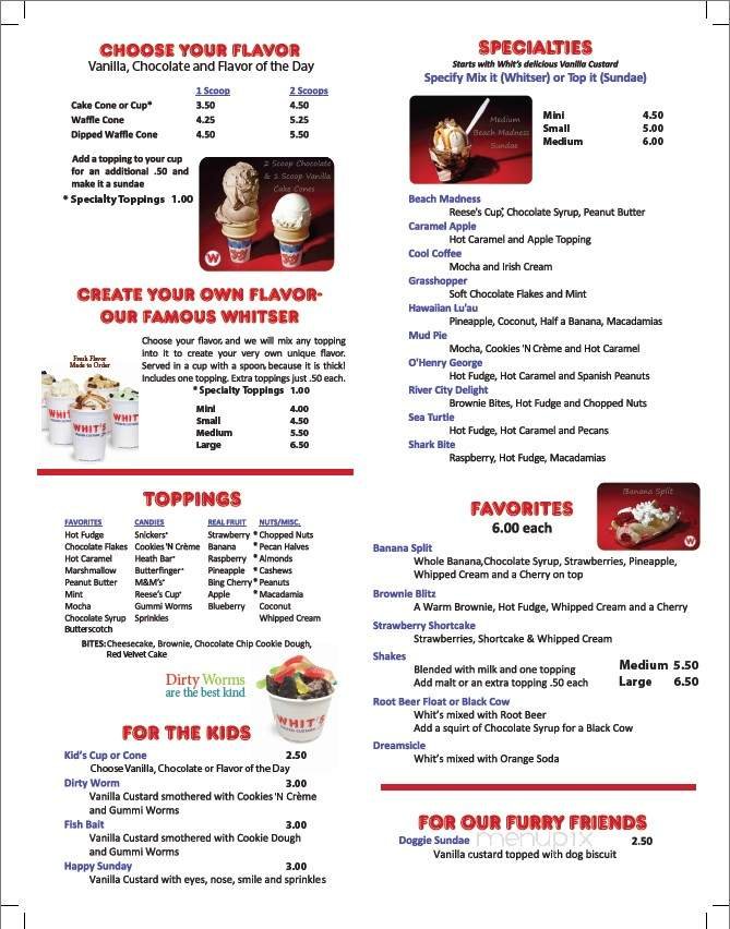 Menu page 1