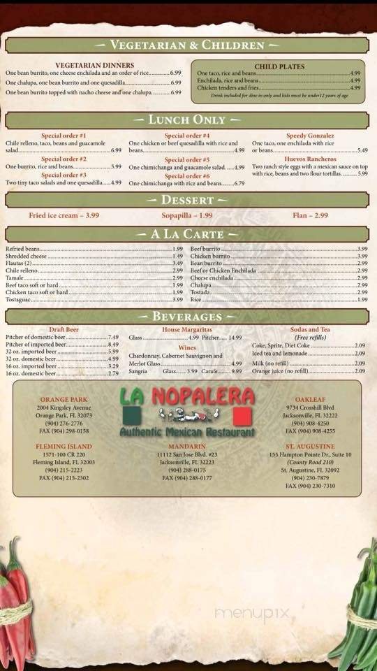 Menu page 2