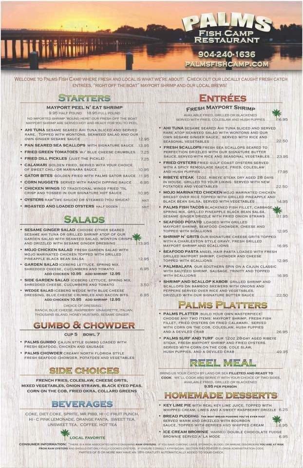 Menu page 1