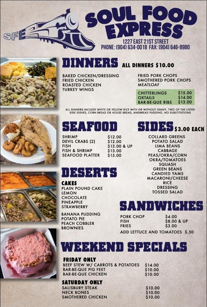 Menu page 2