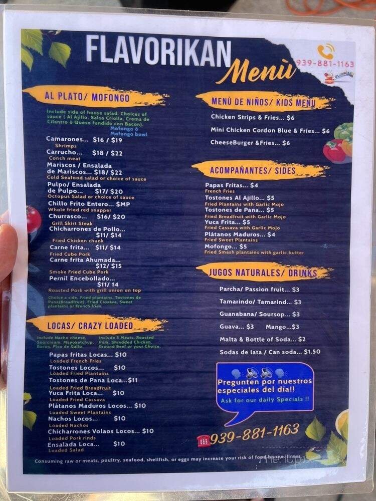 Menu page 2