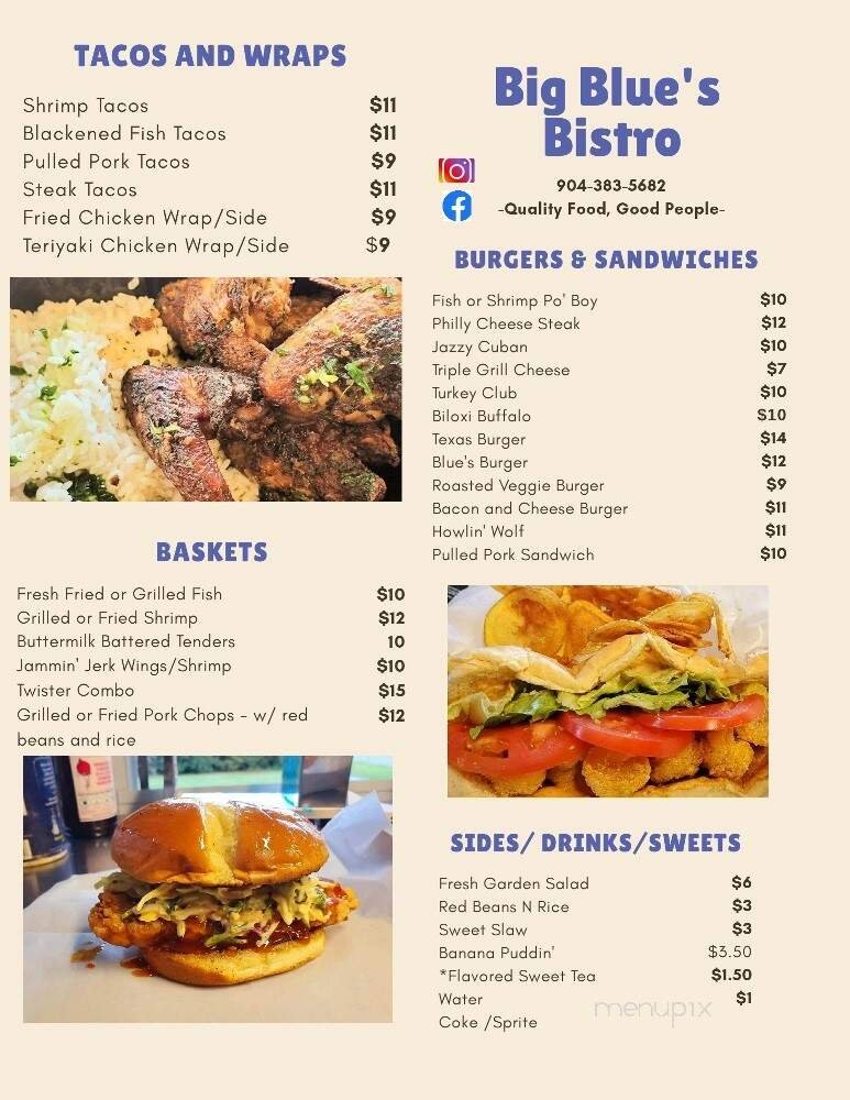 Menu page 1