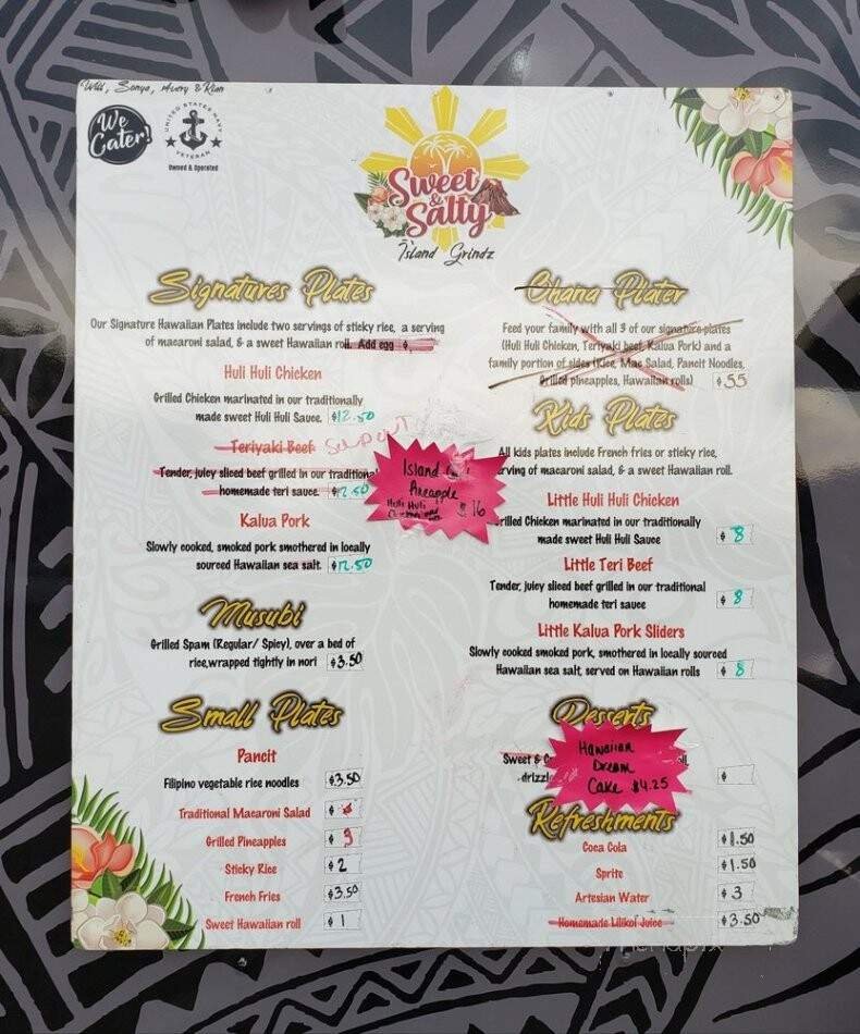 Menu page 1