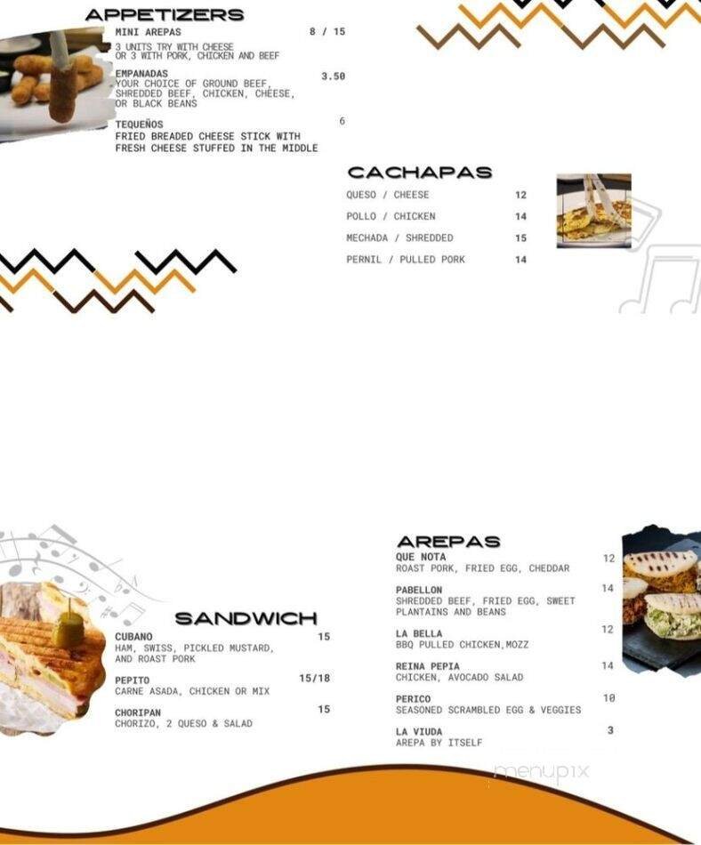 Menu page 1