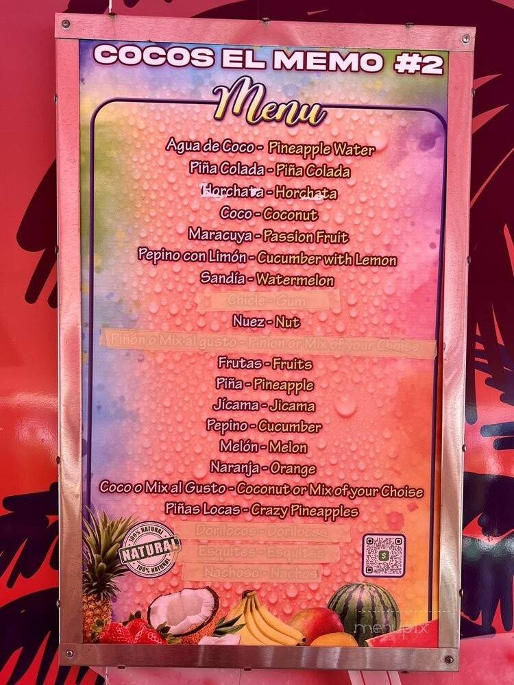 Menu page 1