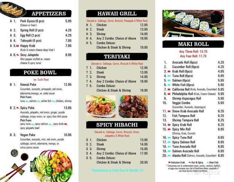 Menu page 2