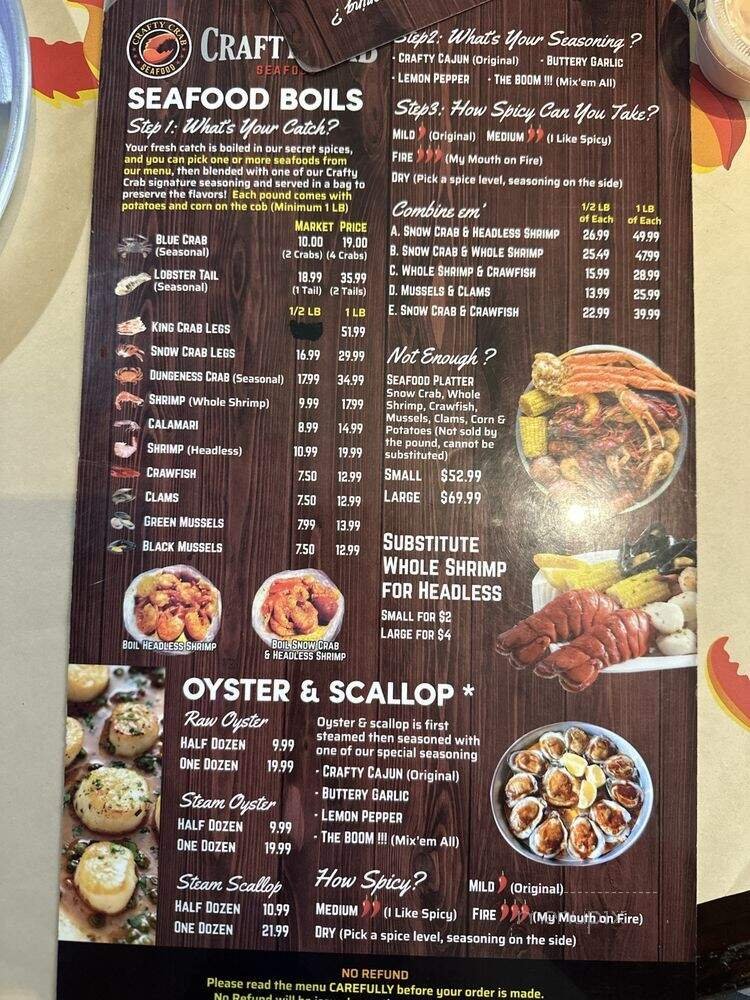 Menu page 1