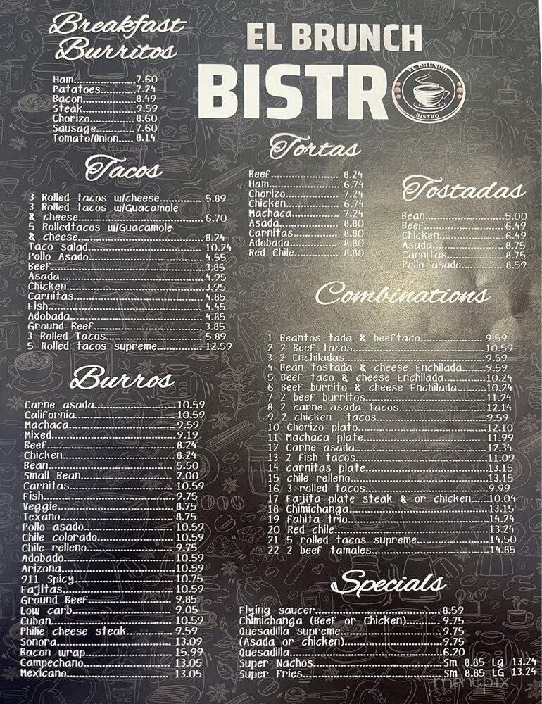 Menu page 1
