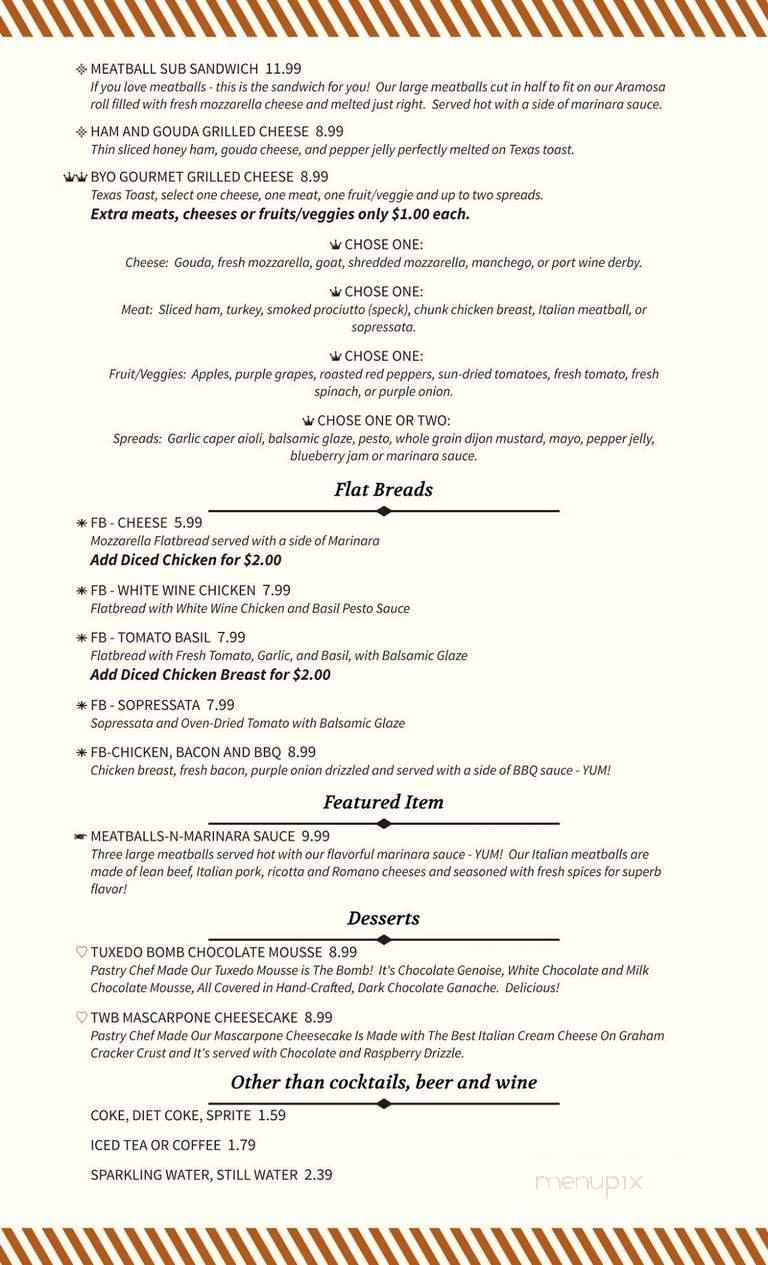 Menu page 2