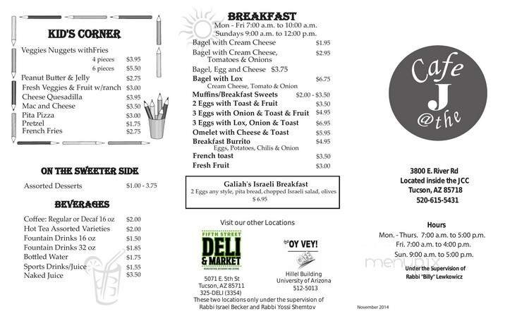 Menu page 1