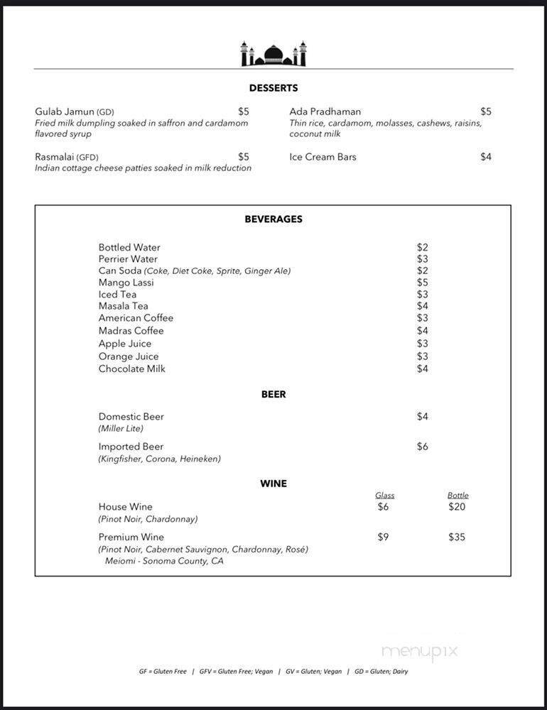 Menu page 2