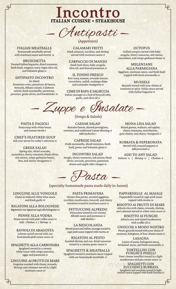 Menu page 2